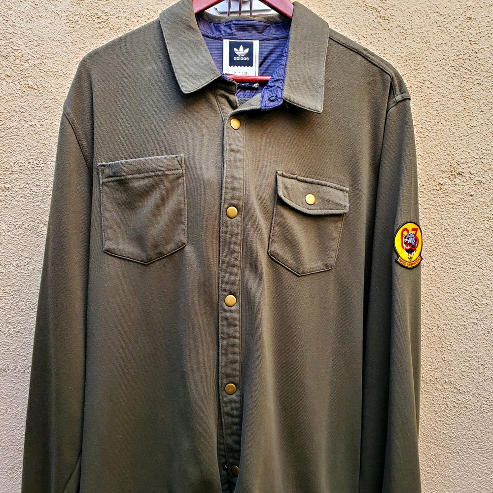 Adidas skateboarding button down (super rare)